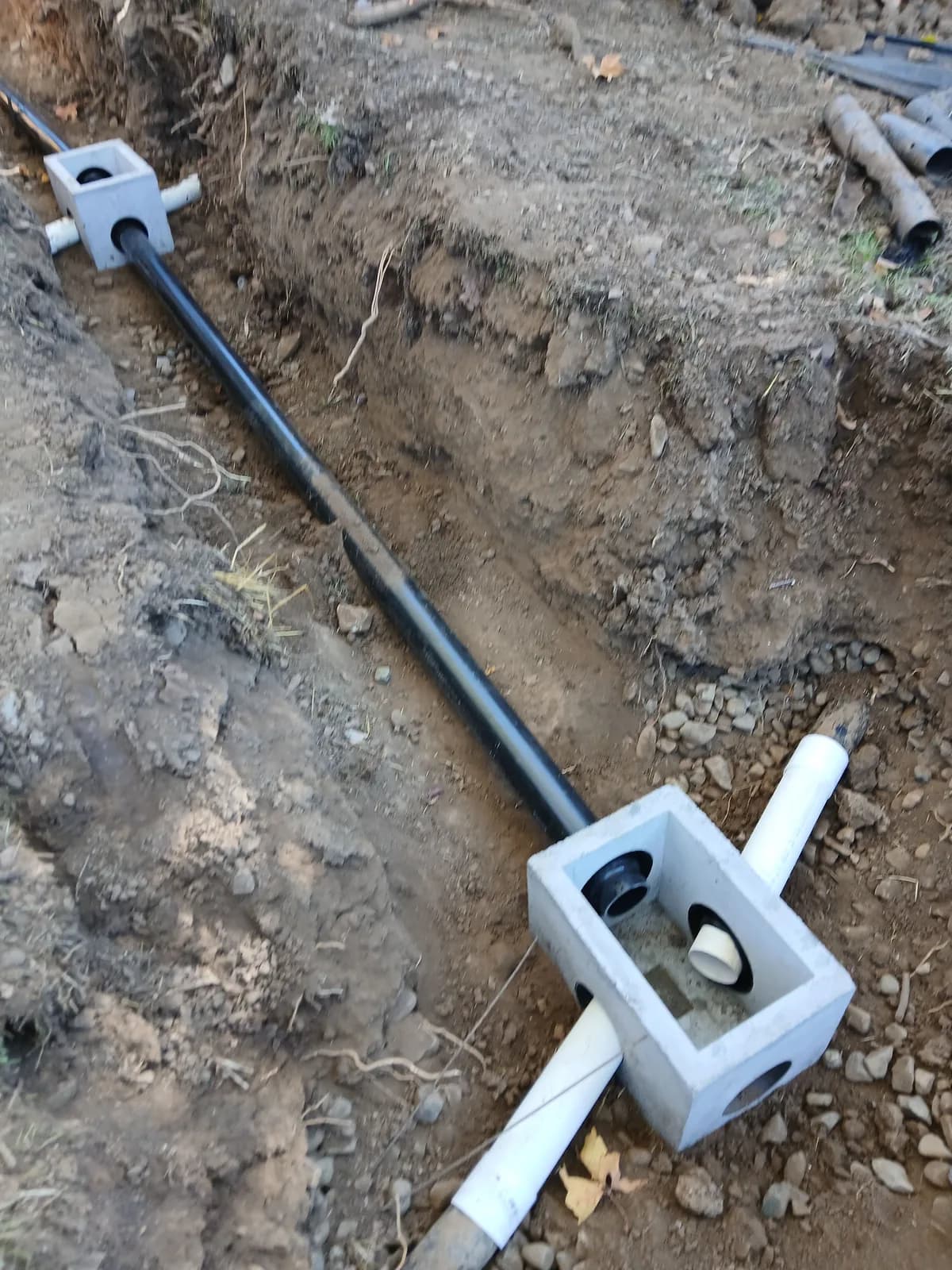 Sewer Main Line Repair & Installation work by Avanté Plumbing in Sonoma County